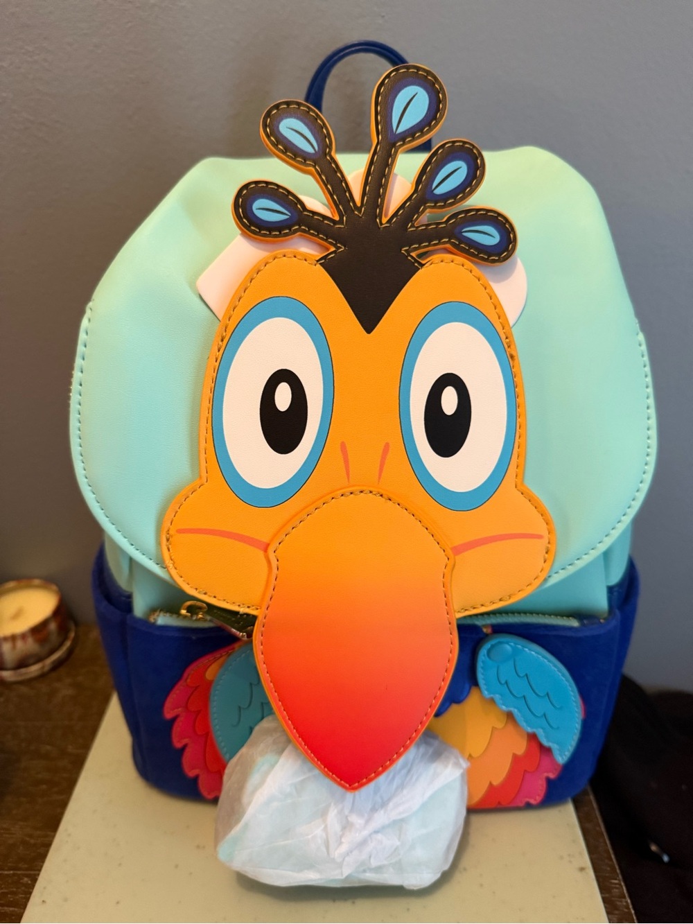 Loungefly Disney Pixar Up Kevin Figural Mini Backpack,